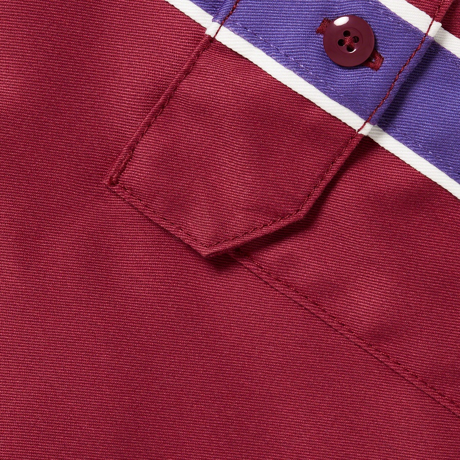Supreme Supreme Dickies Stripe S S Work Shirt (SS22) - Maroon - $118