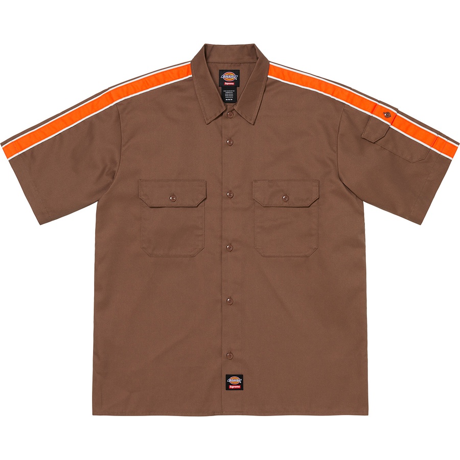 Supreme Supreme Dickies Stripe S S Work Shirt (SS22) - Brown - $118