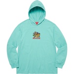 Supreme Dragon Hooded L S Top (SS22) - Dusty Aqua