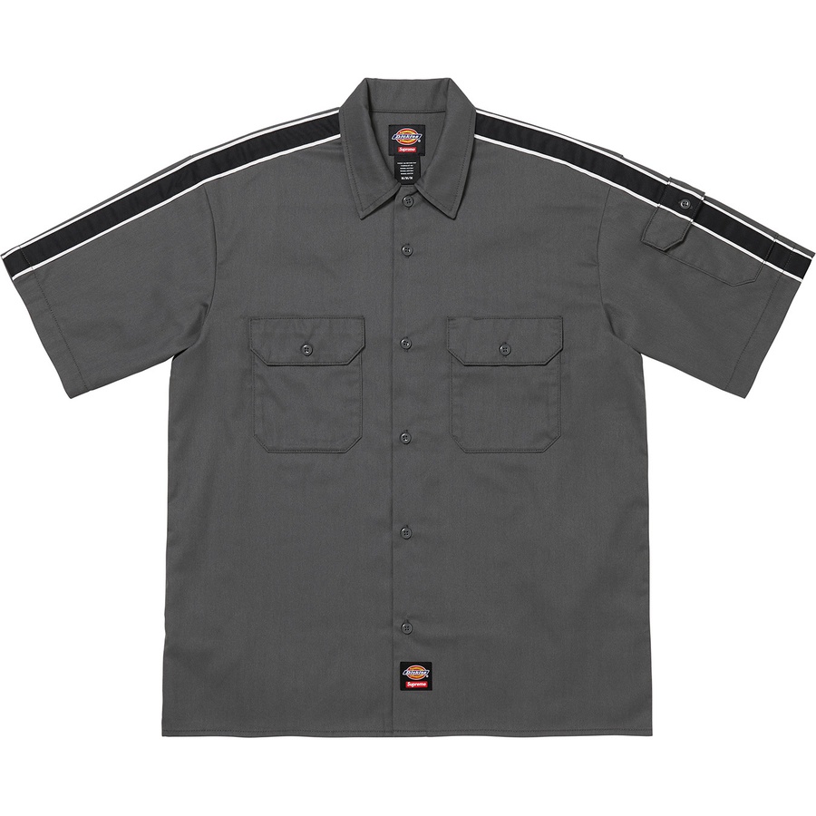 Supreme Supreme Dickies Stripe S S Work Shirt (SS22) - Charcoal - $118