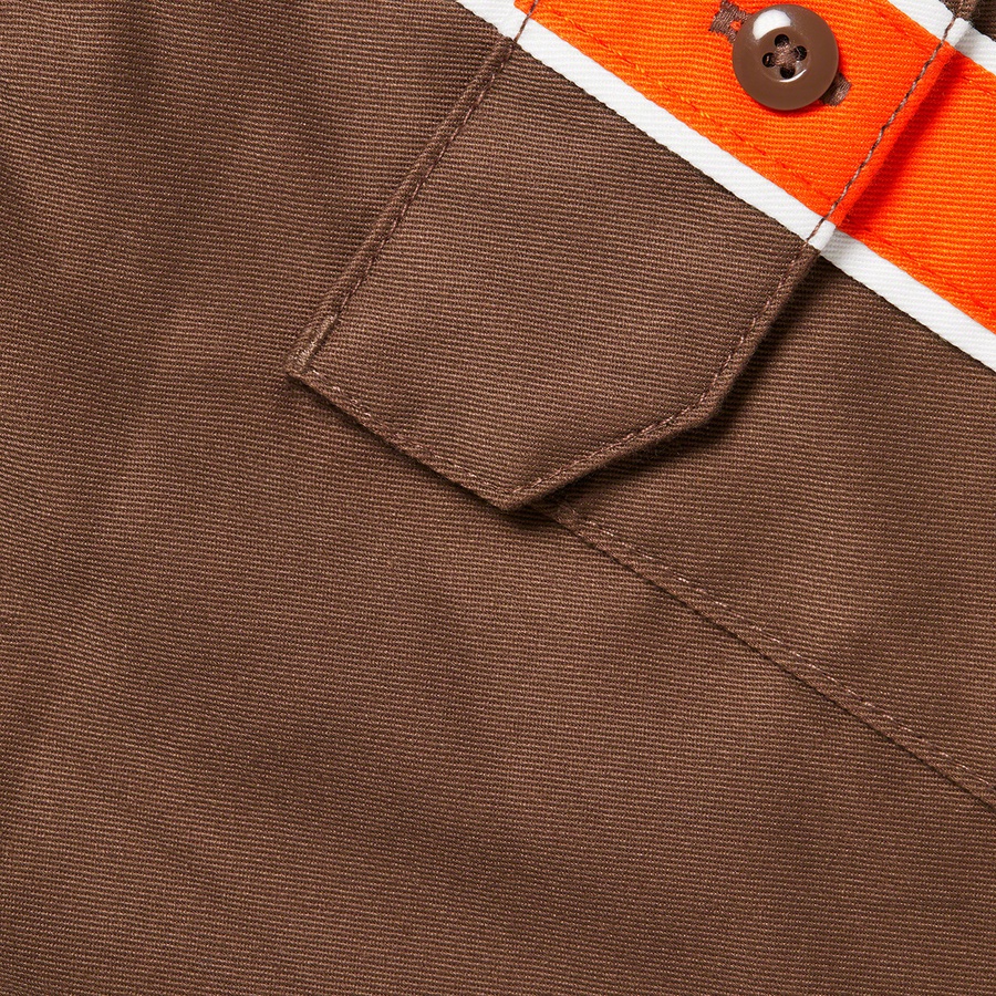 Supreme Supreme Dickies Stripe S S Work Shirt (SS22) - Brown - $118