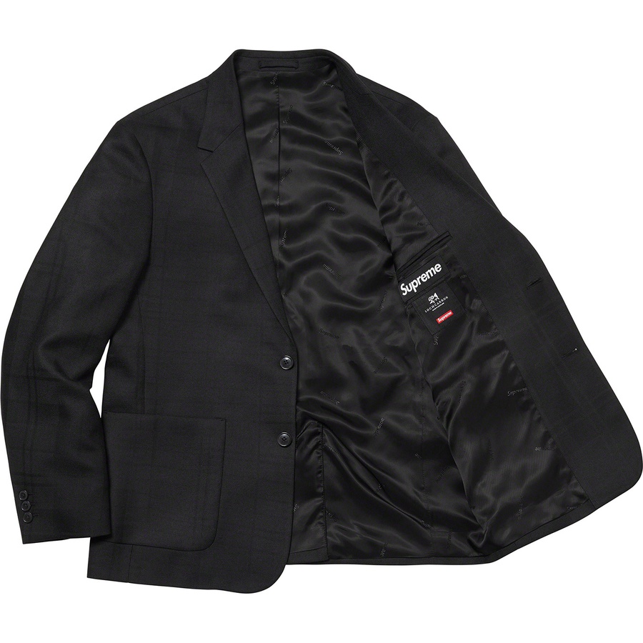 Supreme Tartan Wool Suit (SS22) - Black - $598