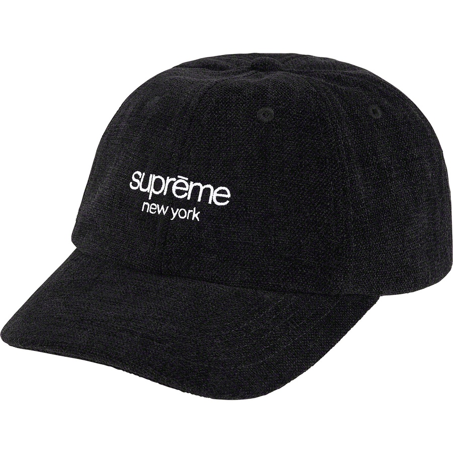 Supreme Chenille 6-Panel (SS22) - Black - $54