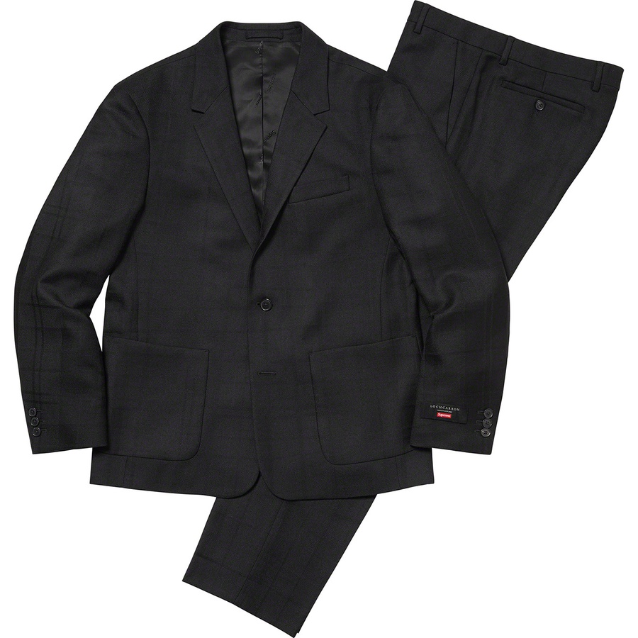 Supreme Tartan Wool Suit (SS22) - Black - $598