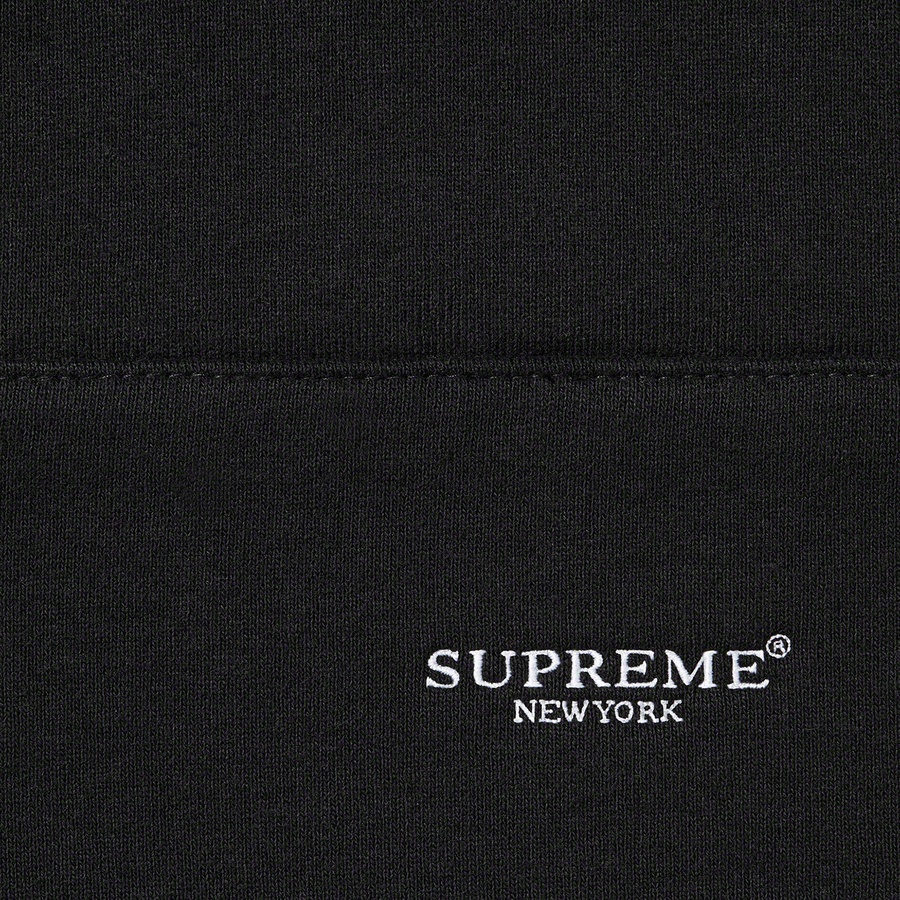 Supreme Micro Logo Hooded Sweatshirt (SS22) - Black - $158