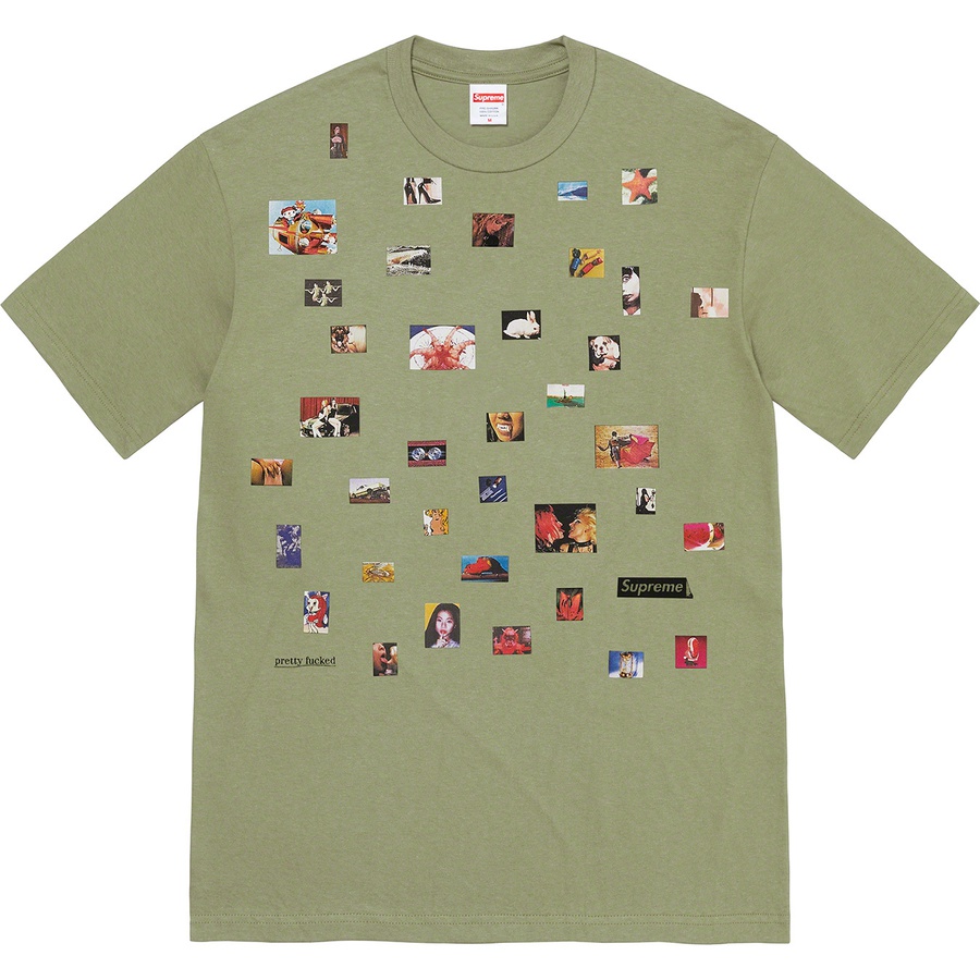 Supreme Pretty Fucked Tee (SS22) - Light Olive - $40