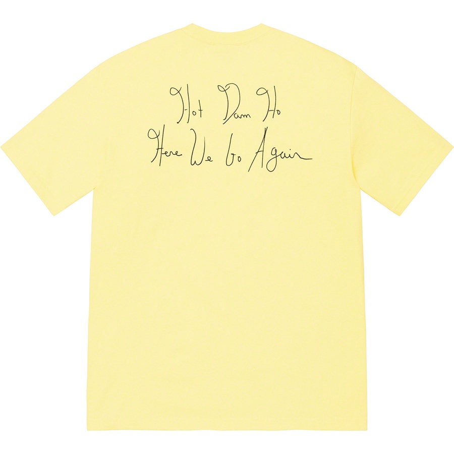 Supreme Lil Kim Tee (SS22) - Pale Yellow - $48