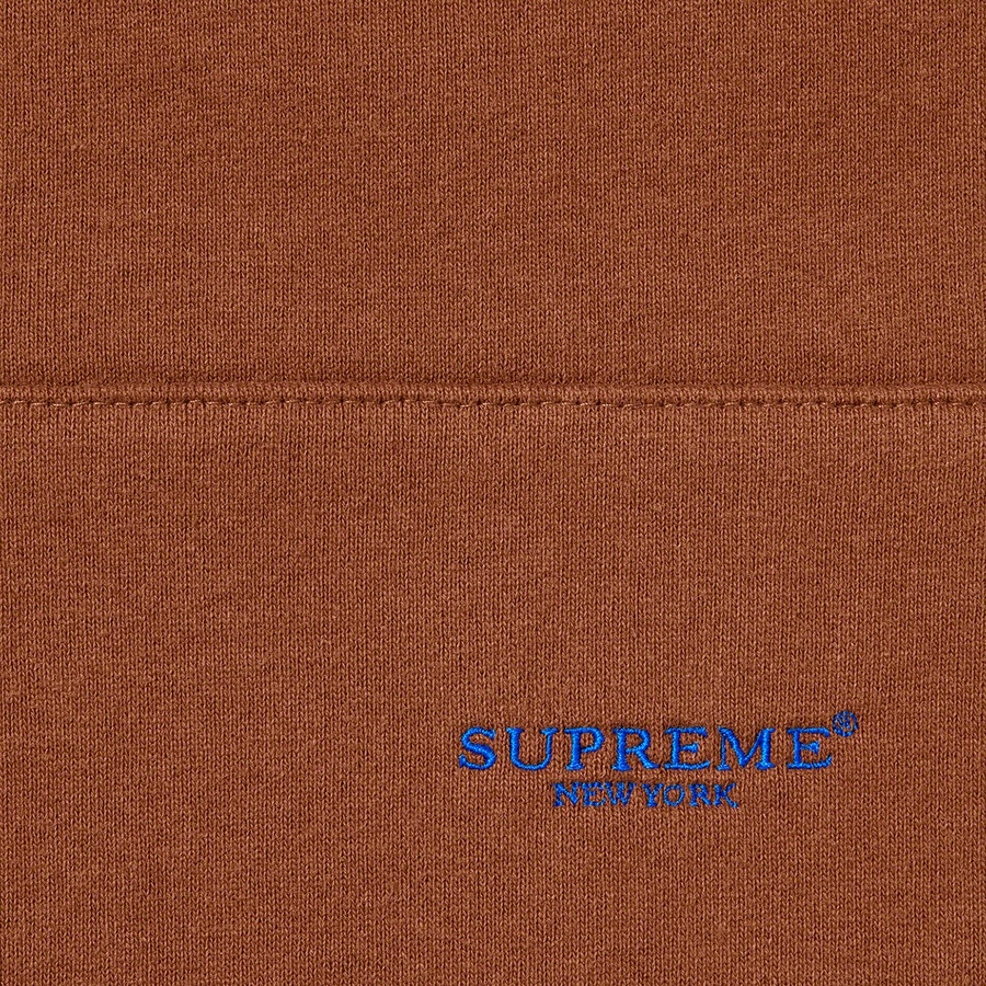 Supreme Micro Logo Hooded Sweatshirt (SS22) - Brown - $158