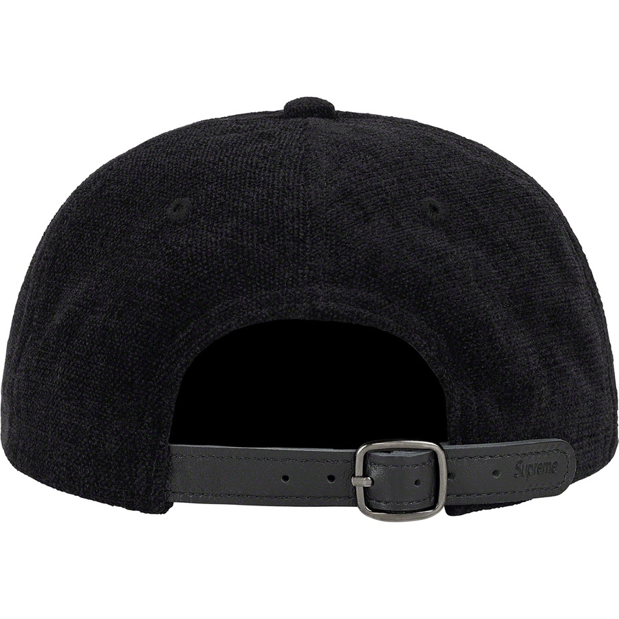 Supreme Chenille 6-Panel (SS22) - Black - $54