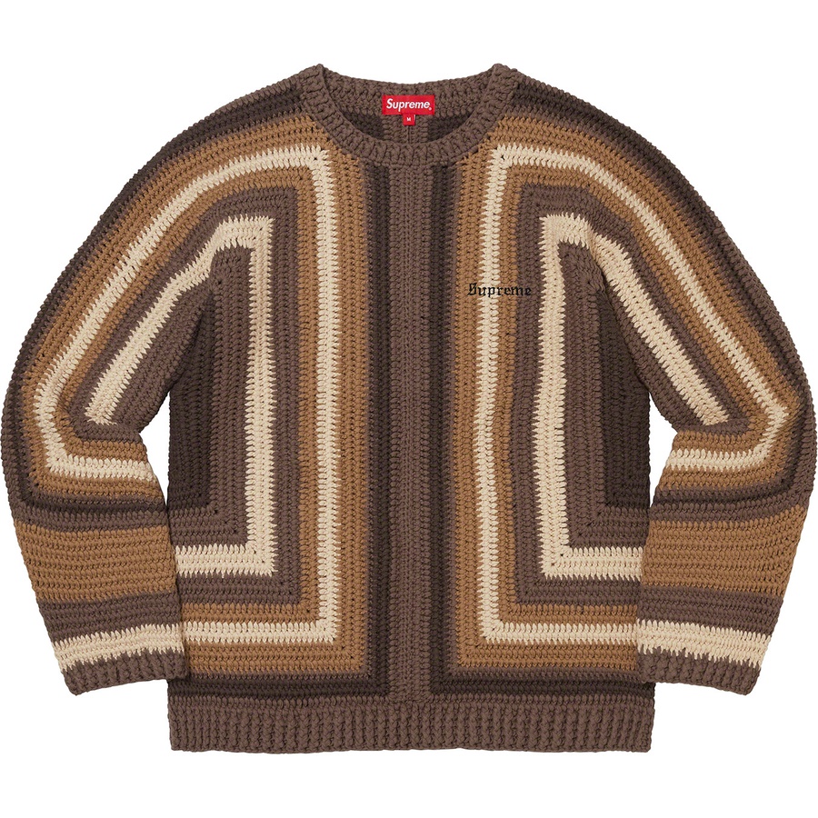 Supreme Hand Crocheted Sweater (SS22) - Brown - $228