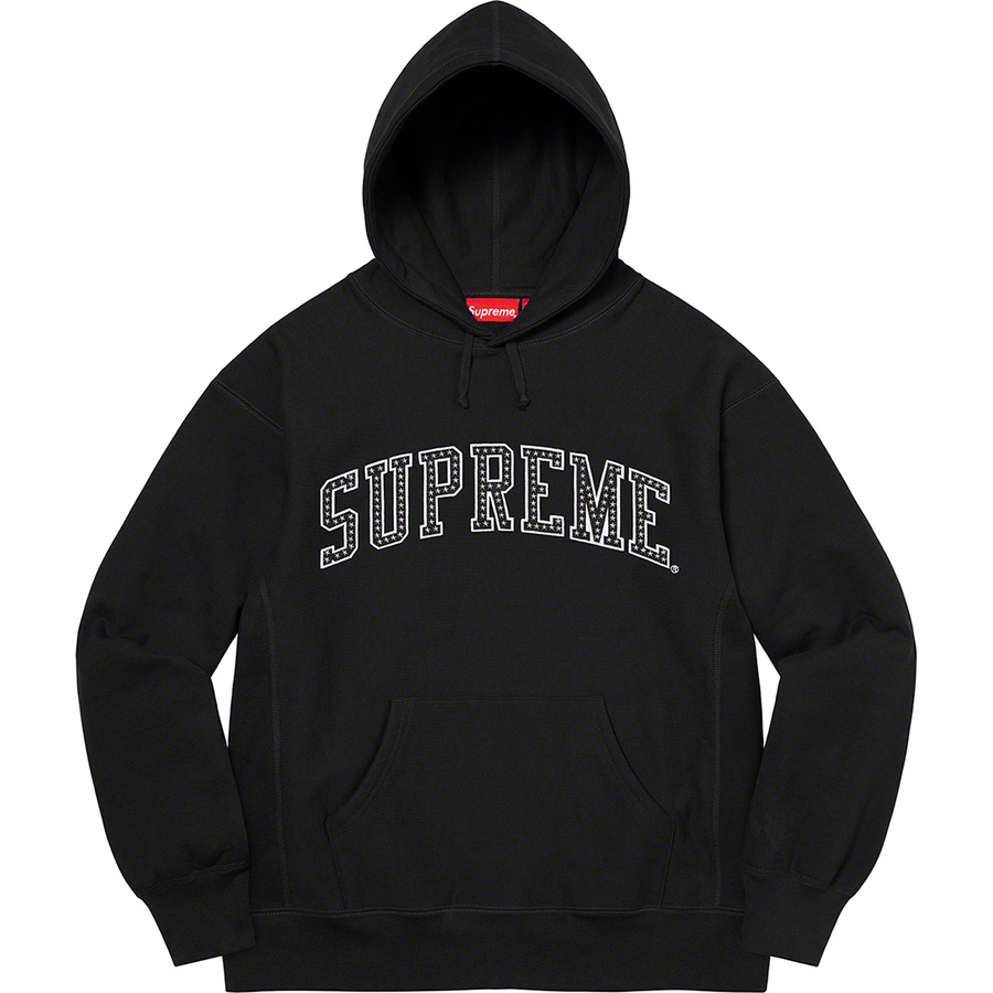 Supreme Stars Arc Hooded Sweatshirt (SS22) - Black - $168