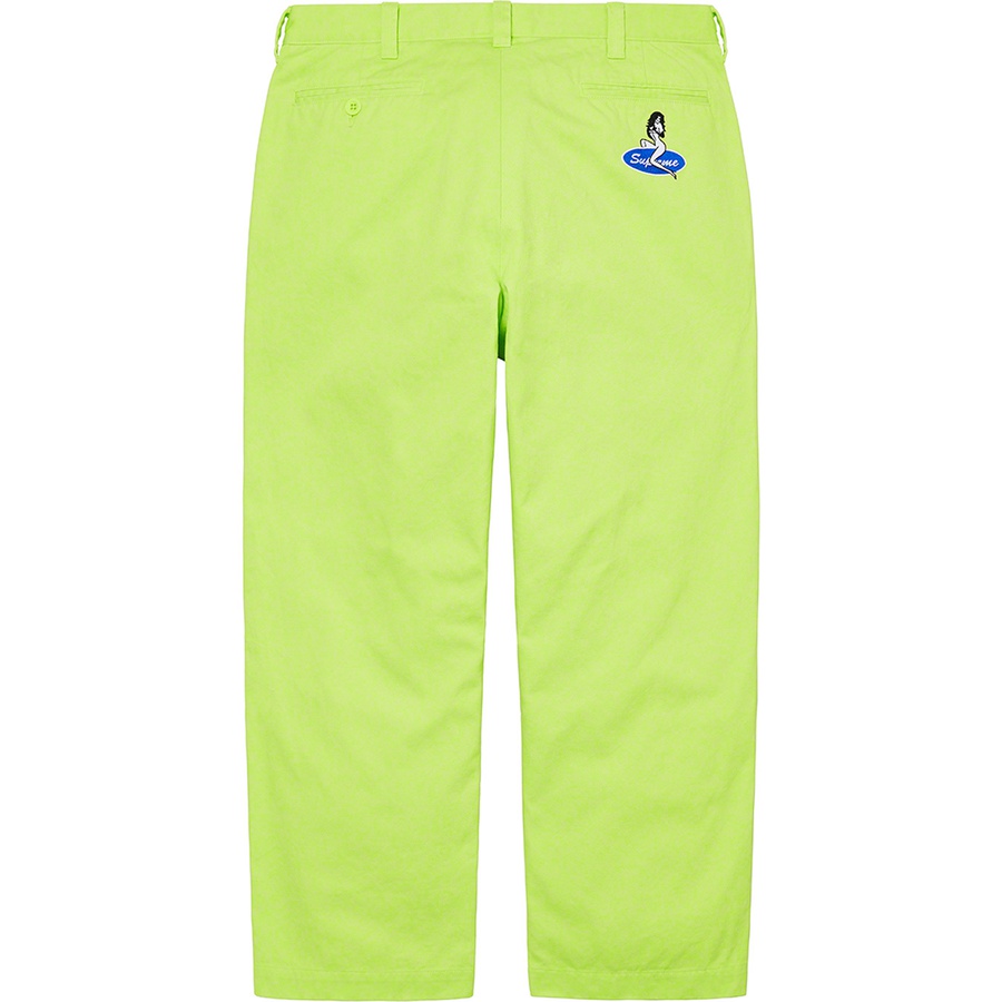 Supreme Chino Pant (SS22) - Light Neon - $148