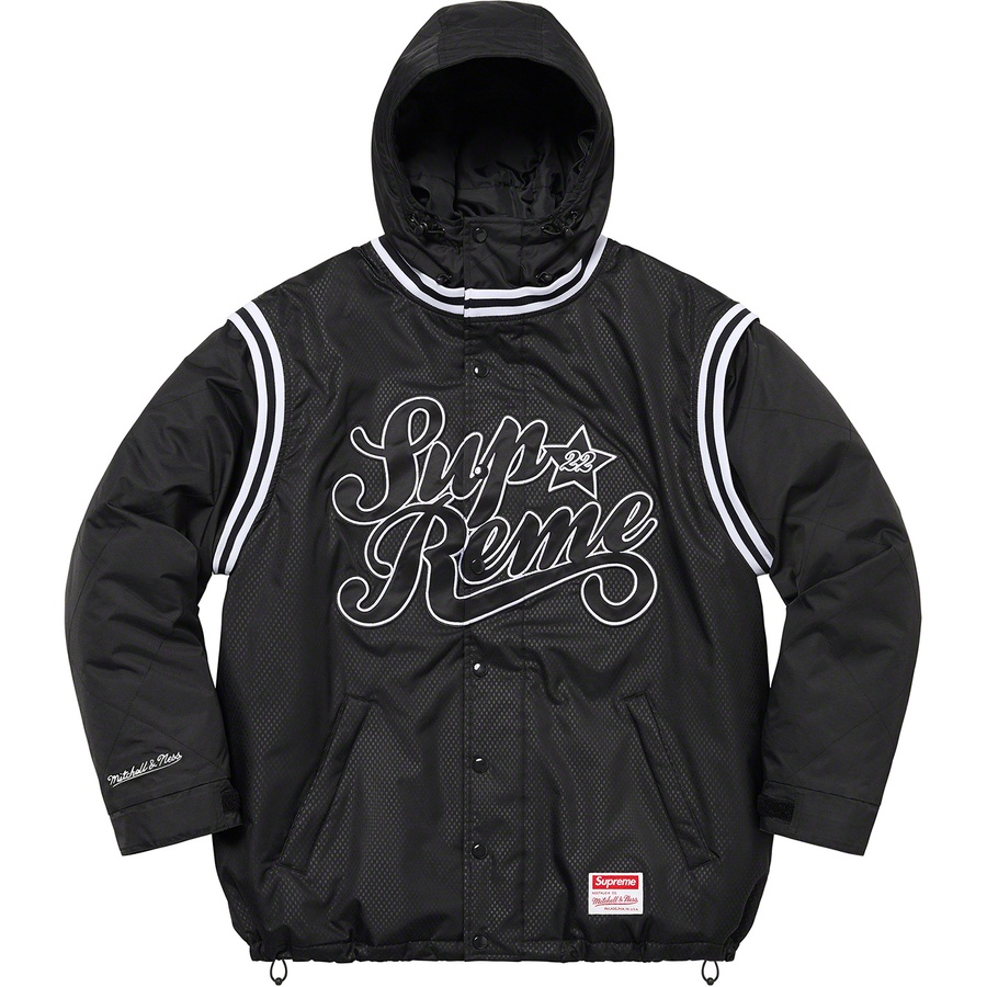 Supreme Supreme Mitchell & Ness Quilted Sports Jacket (SS22) - Black - $298