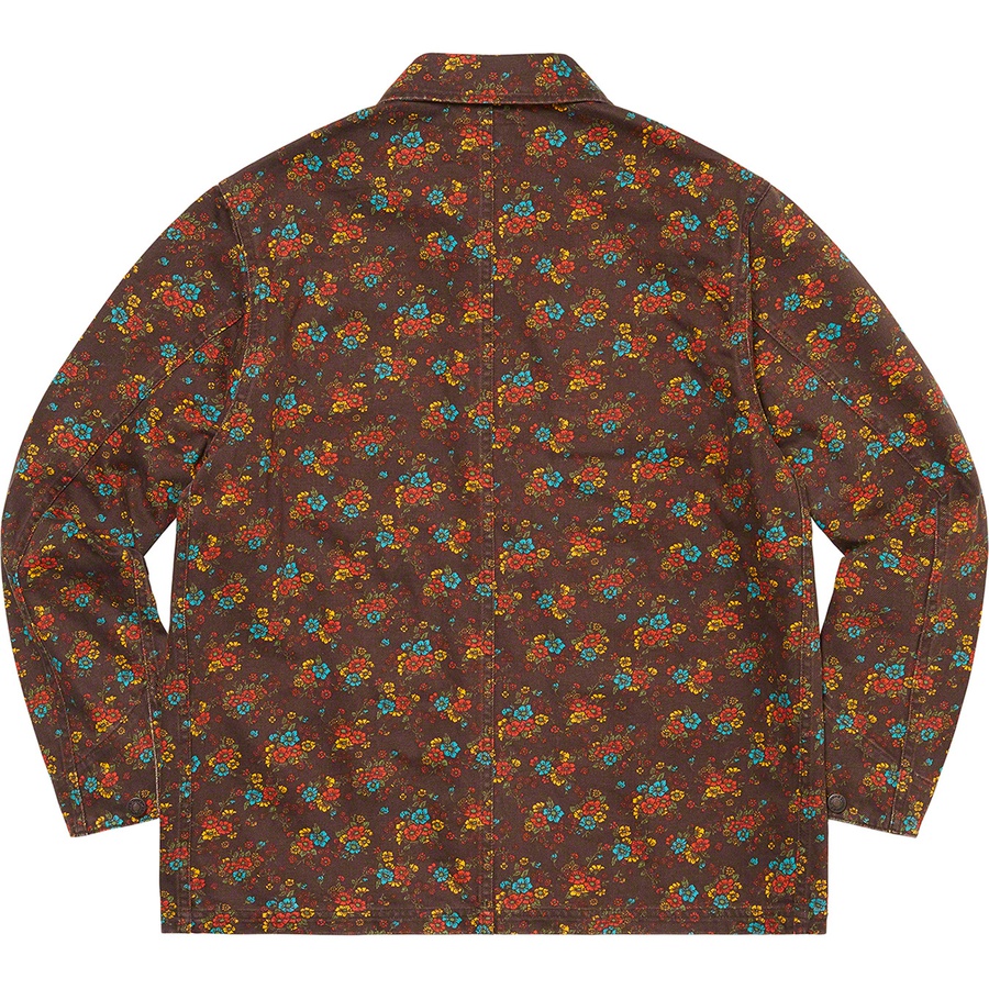 Supreme Denim Chore Coat (SS22) - Flowers - $178