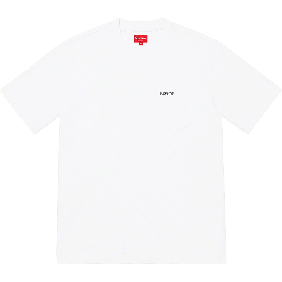 Supreme S S Pocket Tee (SS22) - White - $60