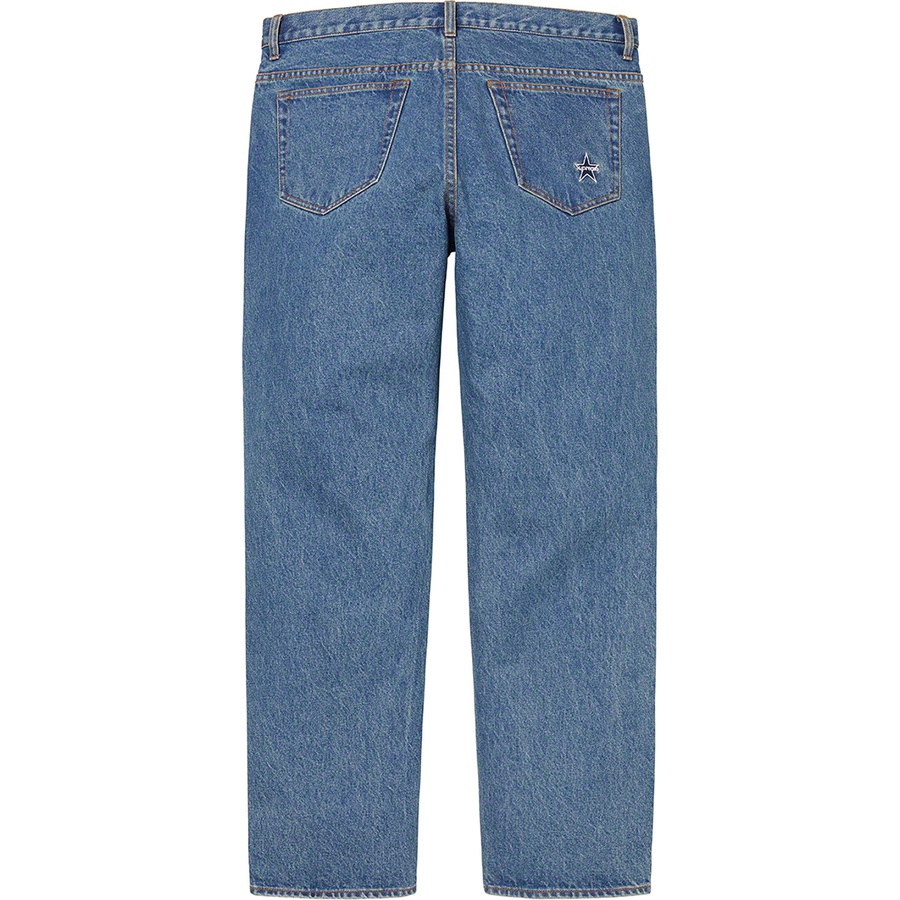 Supreme Regular Jean (SS22) - Washed Blue - $148