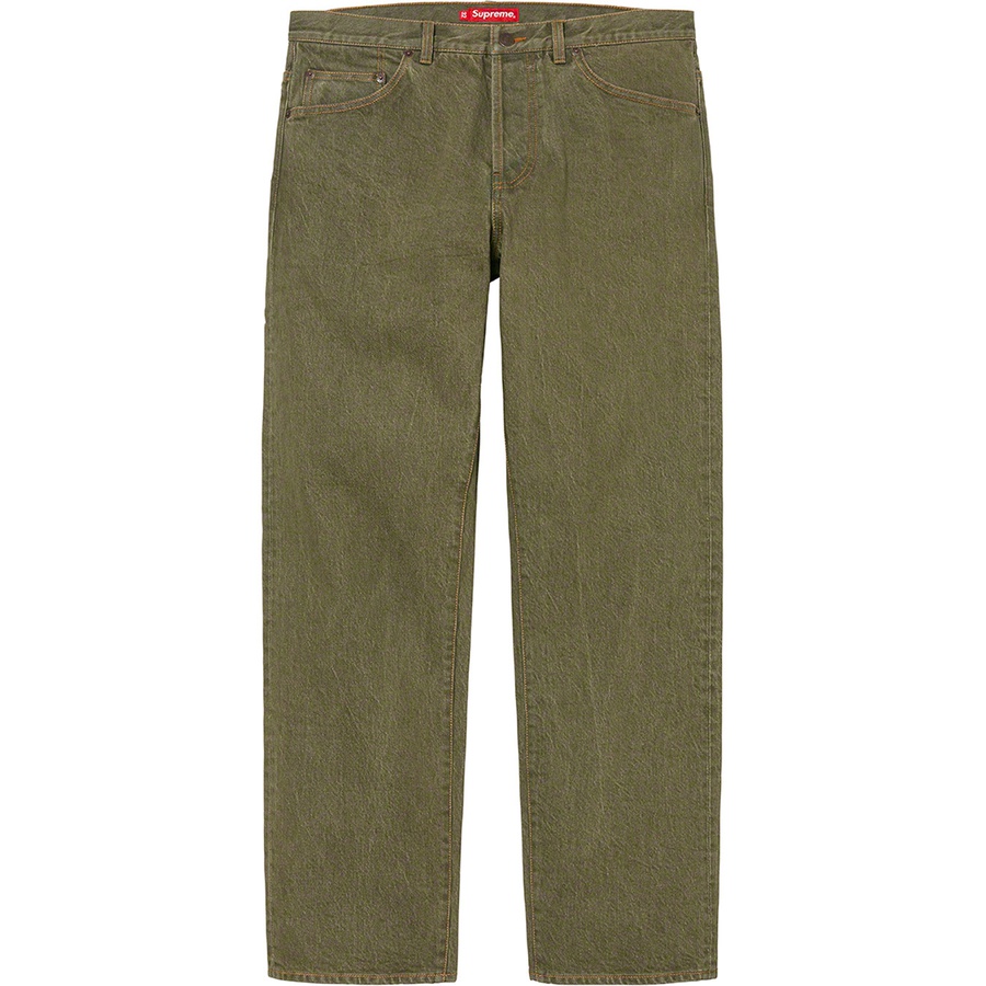 Supreme Regular Jean (SS22) - Olive - $148