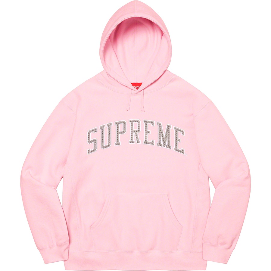 Supreme Stars Arc Hooded Sweatshirt (SS22) - Light Pink - $168