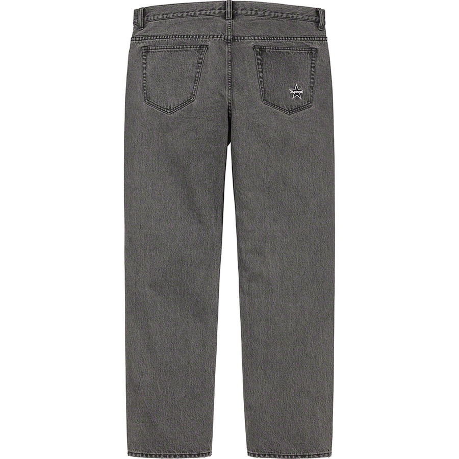Supreme Regular Jean (SS22) - Washed Black - $148
