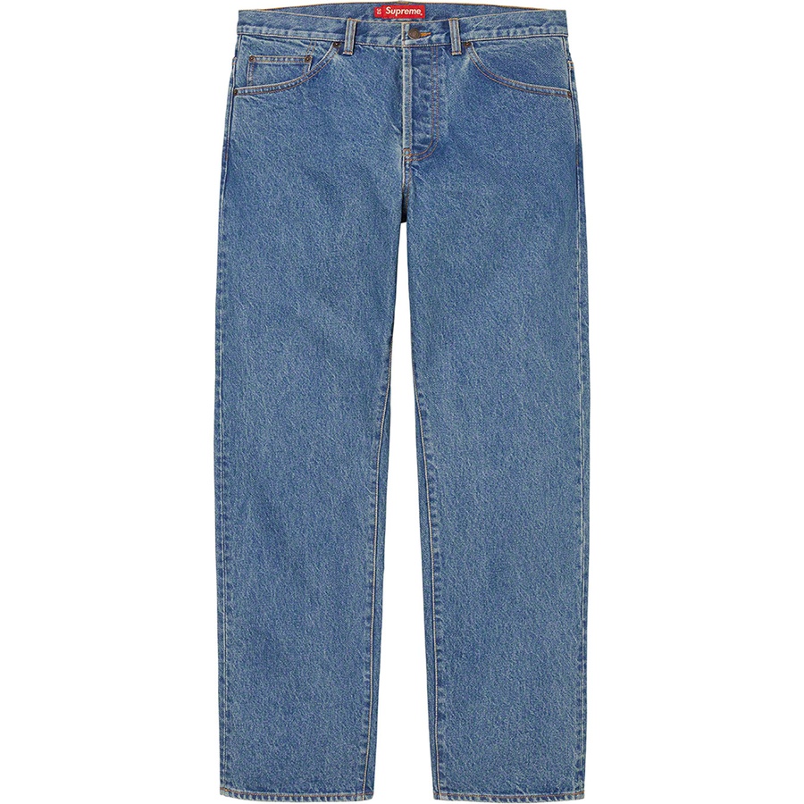 Supreme Regular Jean (SS22) - Washed Blue - $148
