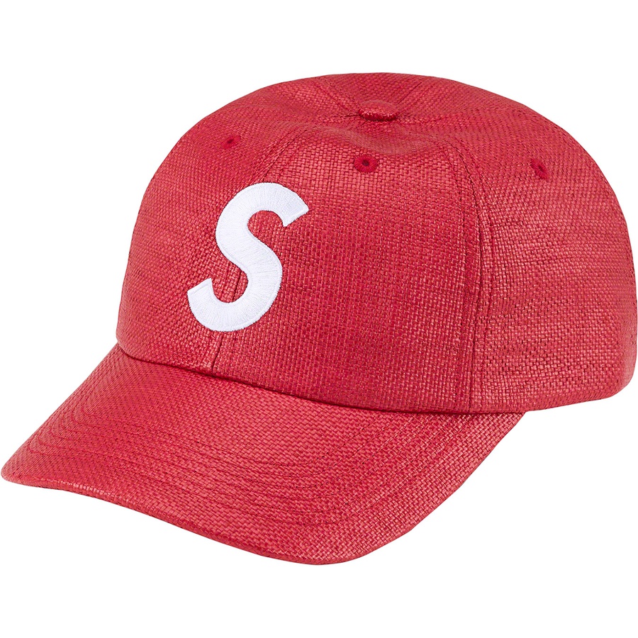 Supreme Raffia S Logo 6-Panel (SS22) - Red - $58