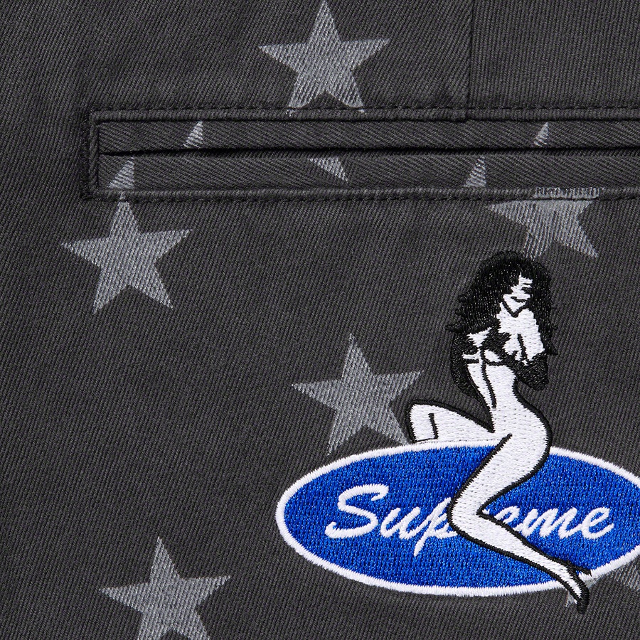 Supreme Chino Pant (SS22) - Black Stars - $148