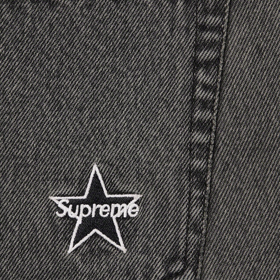Supreme Regular Jean (SS22) - Washed Black - $148