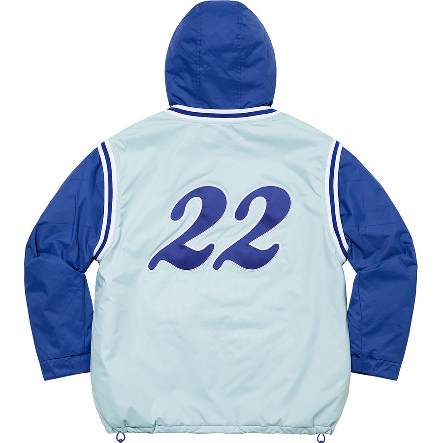 Supreme Supreme Mitchell & Ness Quilted Sports Jacket (SS22) - Light Blue - $298