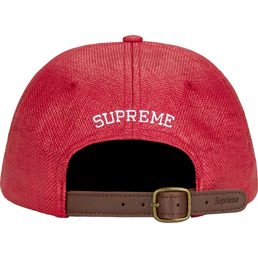 Supreme Raffia S Logo 6-Panel (SS22) - Red - $58