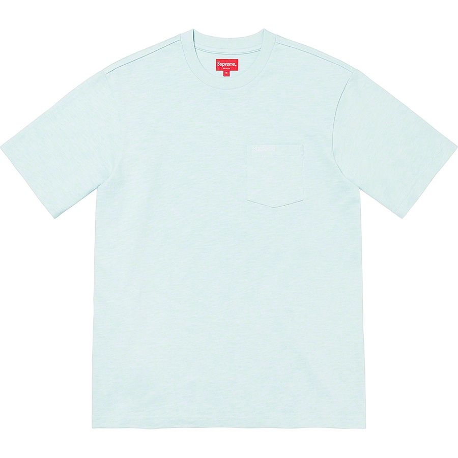 Supreme S S Pocket Tee (SS22) - Light Blue - $60