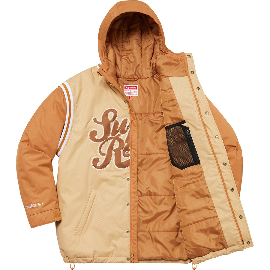 Supreme Supreme Mitchell & Ness Quilted Sports Jacket (SS22) - Tan - $298