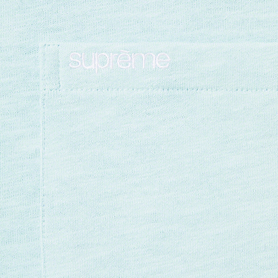 Supreme S S Pocket Tee (SS22) - Light Blue - $60