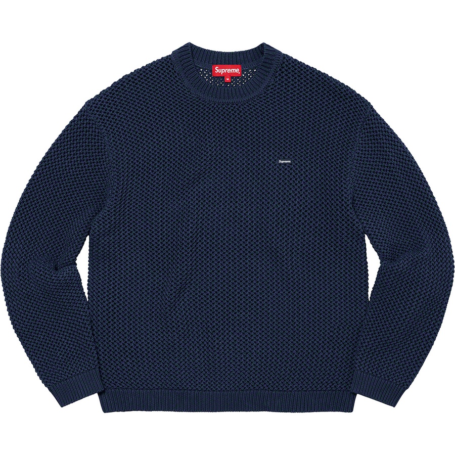 Supreme Open Knit Small Box Sweater (SS22) - Navy - $138