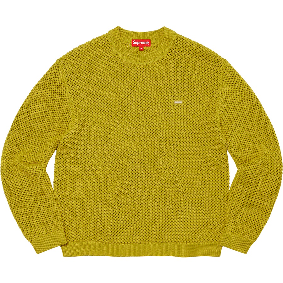 Supreme Open Knit Small Box Sweater (SS22) - Acid Green - $138