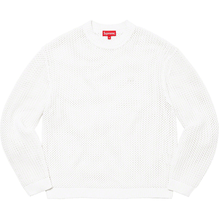 Supreme Open Knit Small Box Sweater (SS22) - White - $138