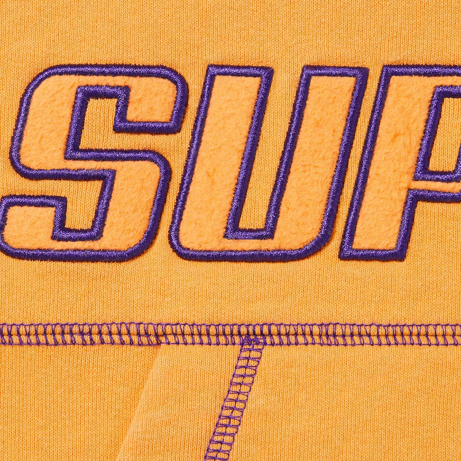 Supreme Coverstitch Hooded Sweatshirt (SS22) - Dusty Gold - $158