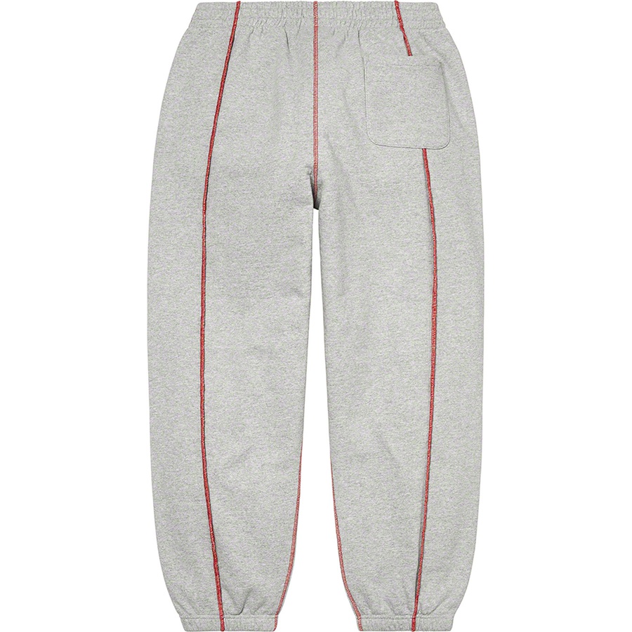 Supreme Coverstitch Sweatpant (SS22) - Heather Grey - $148