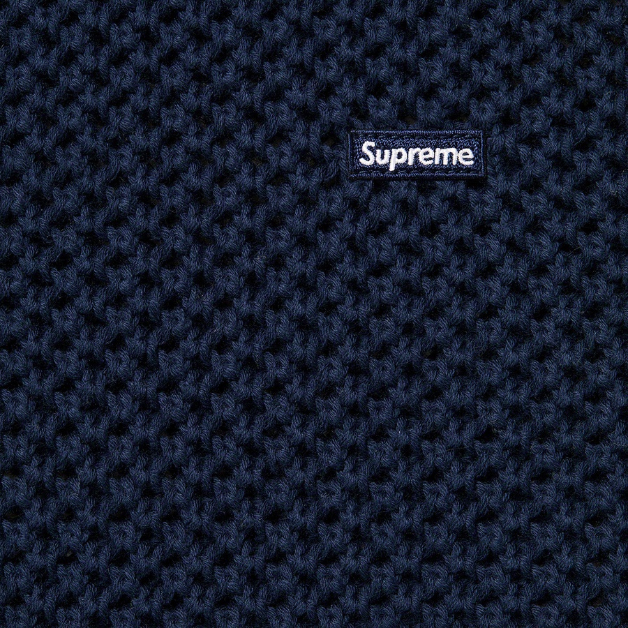 Supreme Open Knit Small Box Sweater (SS22) - Navy - $138