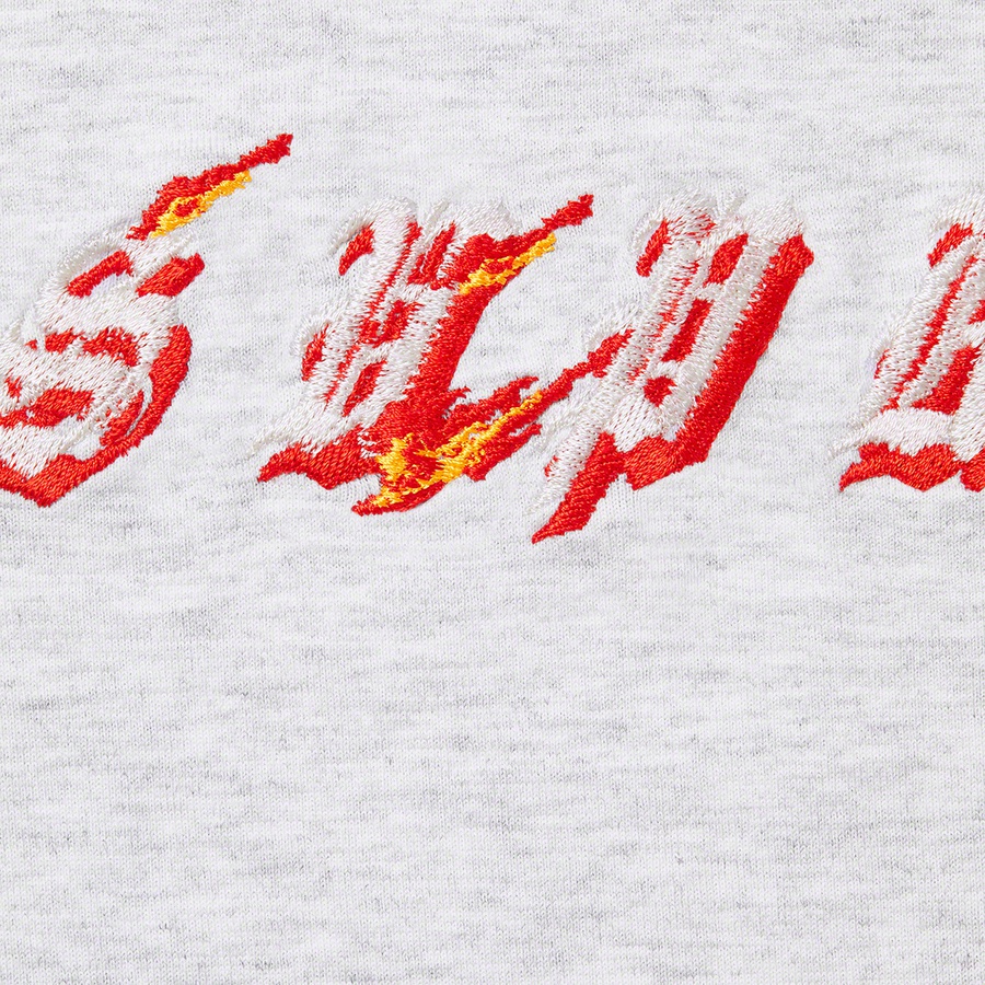 Supreme Flames S S Top (SS22) - Ash Grey - $78