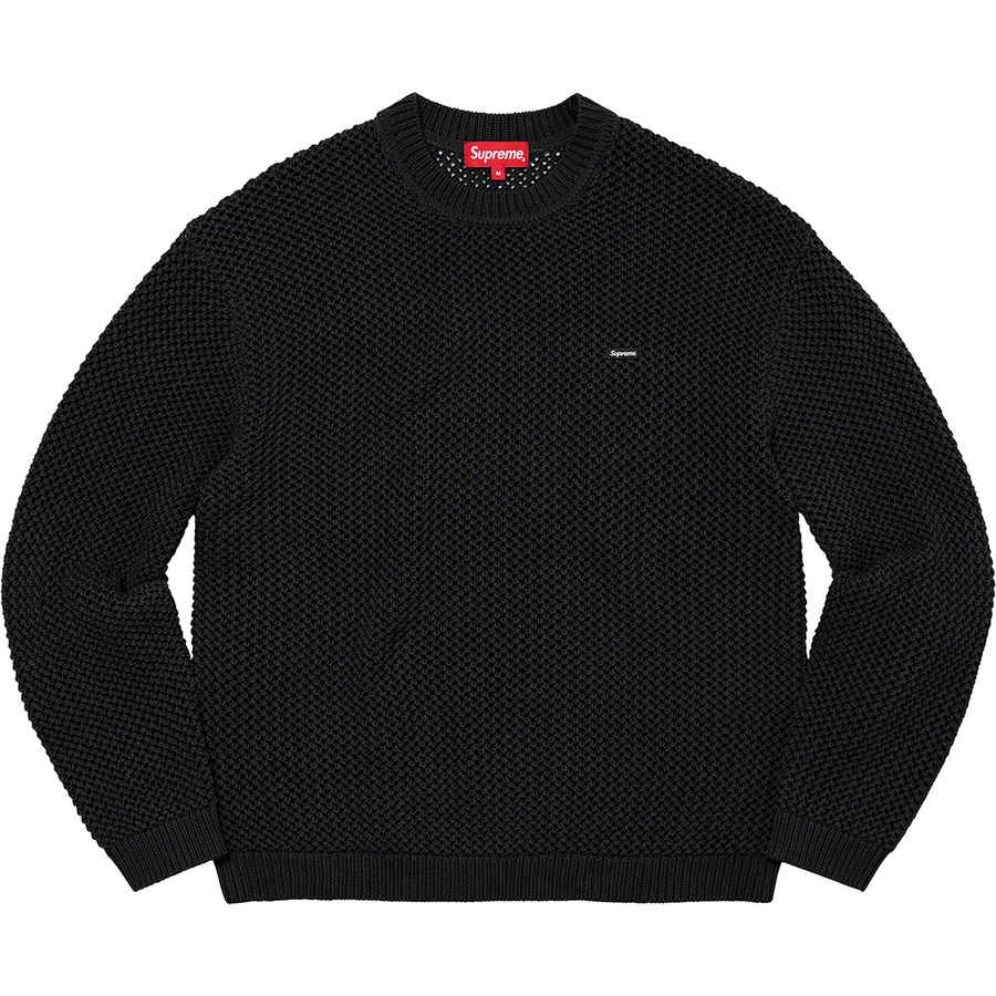 Supreme Open Knit Small Box Sweater (SS22) - Black - $138