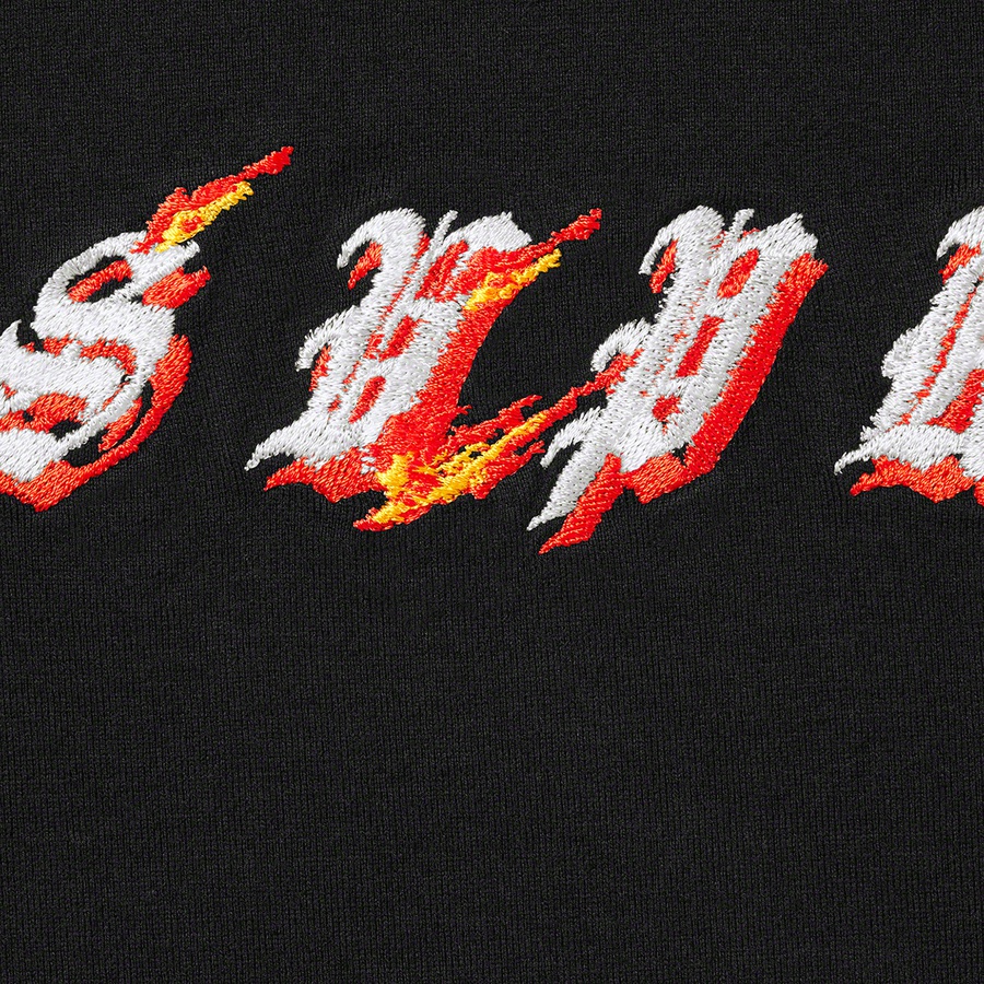 Supreme Flames S S Top (SS22) - Black - $78