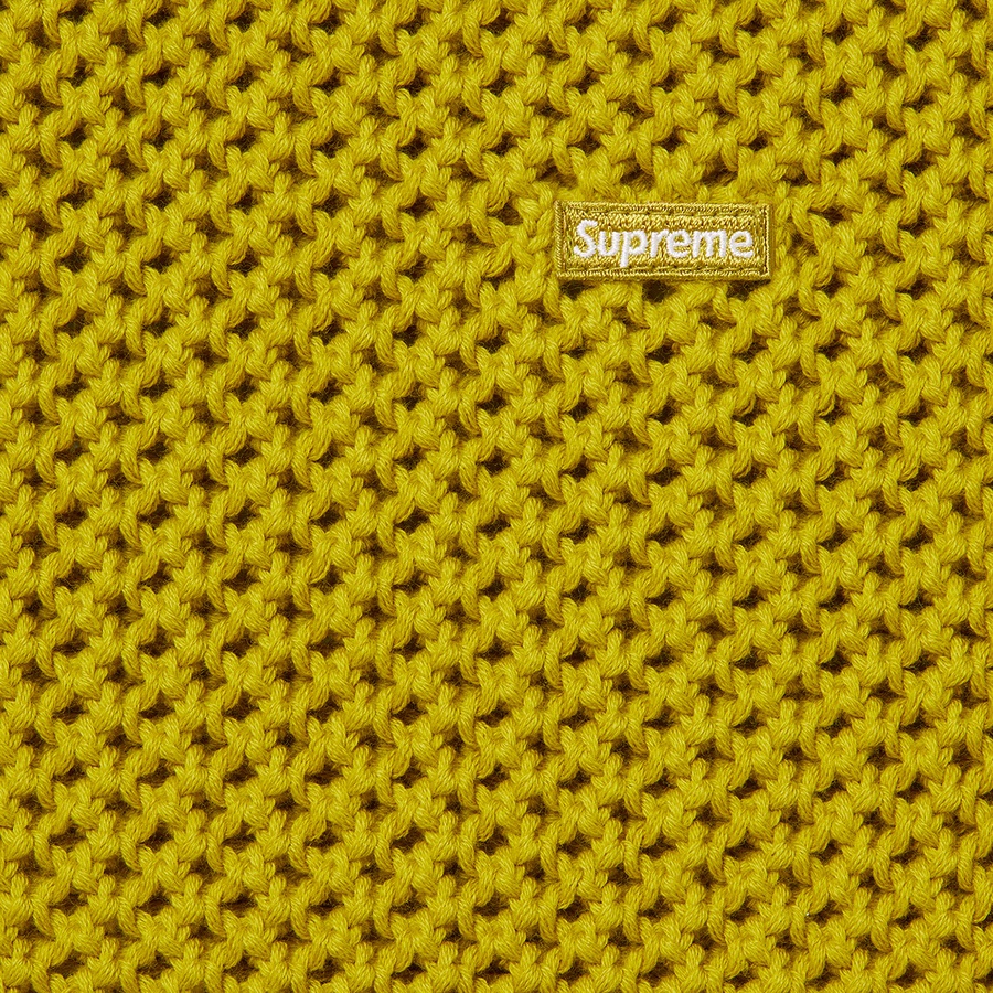 Supreme Open Knit Small Box Sweater (SS22) - Acid Green - $138