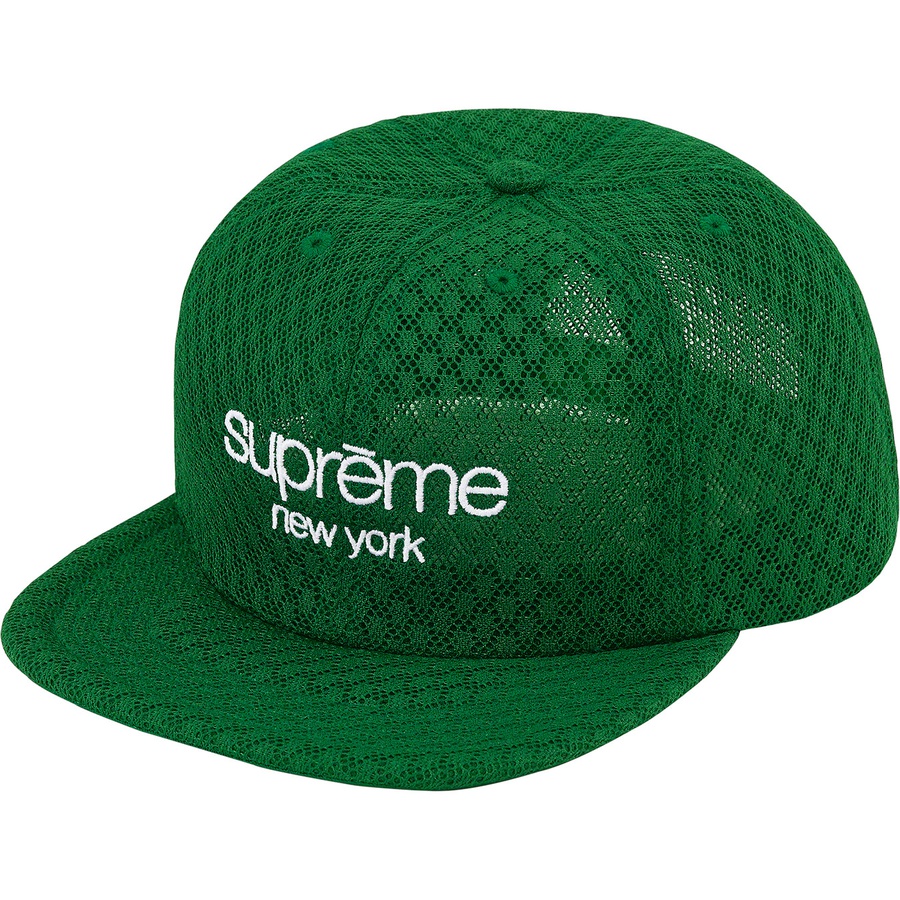 Supreme Classic Logo Air Mesh 6-Panel (SS22) - Green - $48