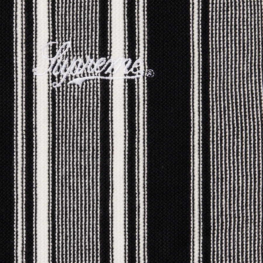 Supreme Stripe Button Up Polo (SS22) - White - $128