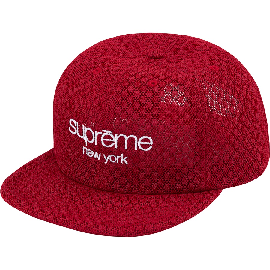 Supreme Classic Logo Air Mesh 6-Panel (SS22) - Red - $48