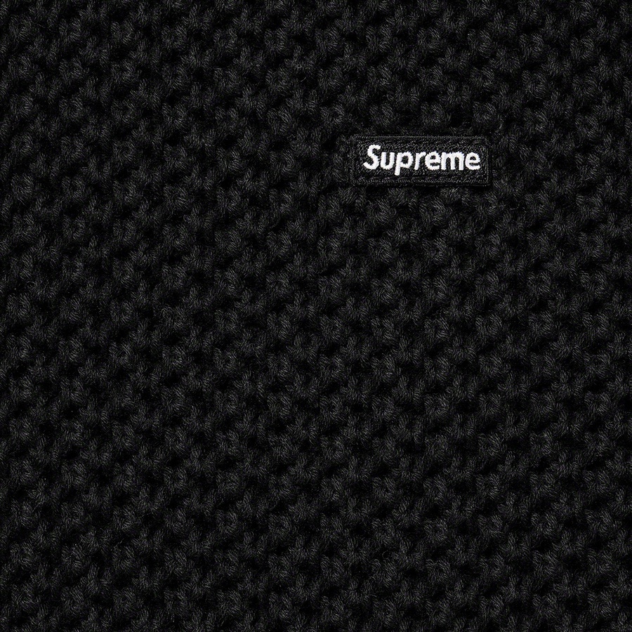 Supreme Open Knit Small Box Sweater (SS22) - Black - $138