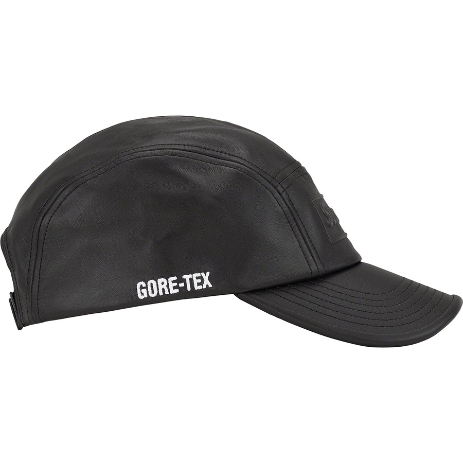 Supreme GORE-TEX Leather Camp Cap (SS22) - Black - $78