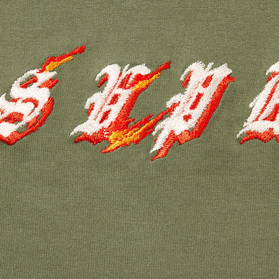 Supreme Flames S S Top (SS22) - Olive - $78