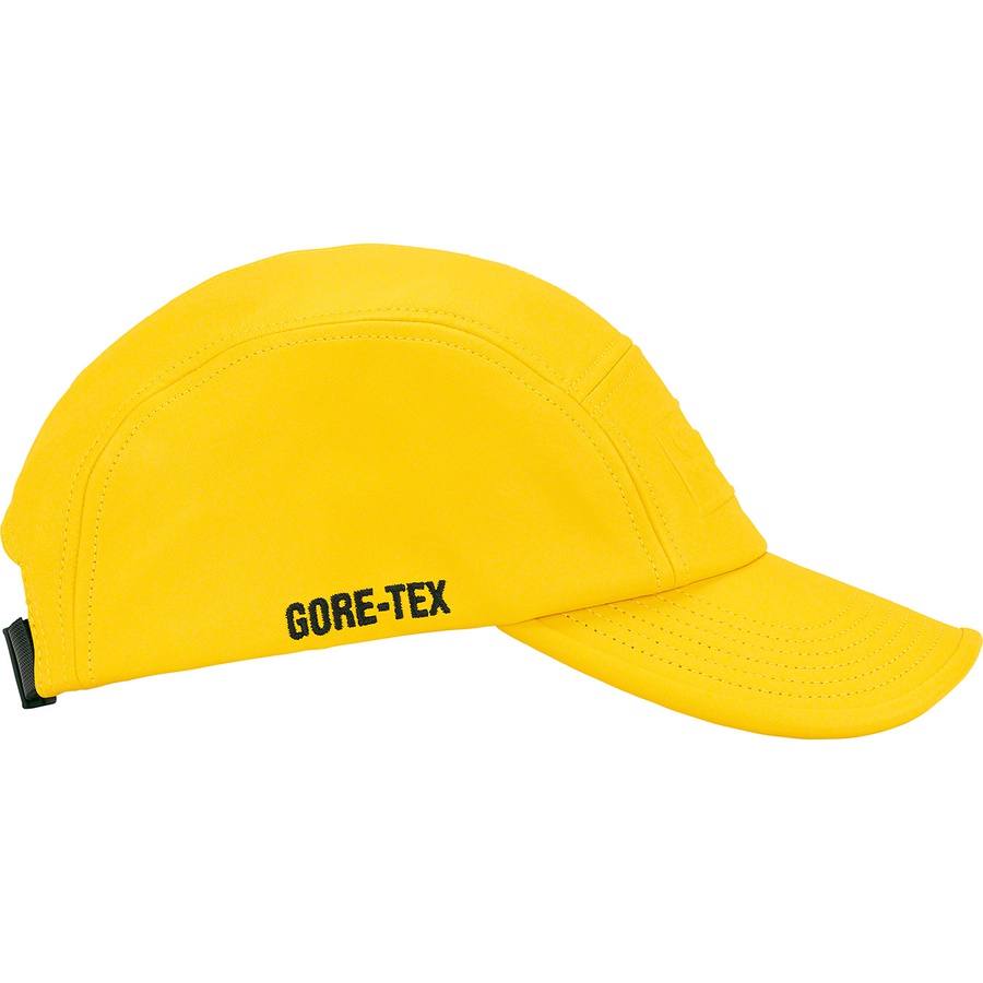 Supreme GORE-TEX Leather Camp Cap (SS22) - Yellow - $78