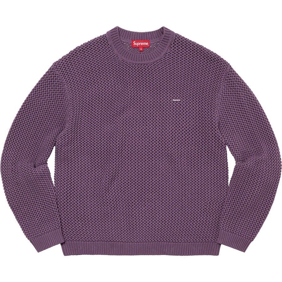Supreme Open Knit Small Box Sweater (SS22) - Dusty Purple - $138